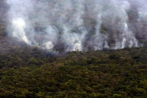 Alto Paraíso de Goiás - Imagens aéreas de focos de incêndios na Chapada dos Veadeiros (Foto: Valter Campanato/Agência Brasil)