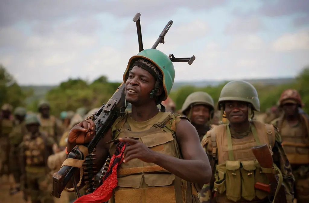 Soldados da Missão da União Africana na Somália (AMISOM). (Foto: Stuart Price / AU-UN IST / Flickr)