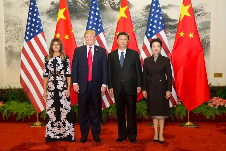 Visita do presidente dos EUA, Donald Trump, à China, em novembro de 2017. (Foto: Shealah Craighead / White House)