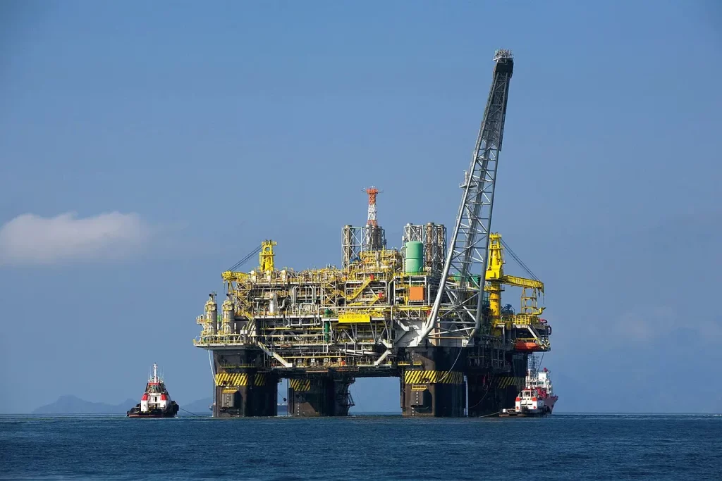 A plataforma de petróleo P-51, no Brasil. (Foto: Divulgação Petrobras / ABr)