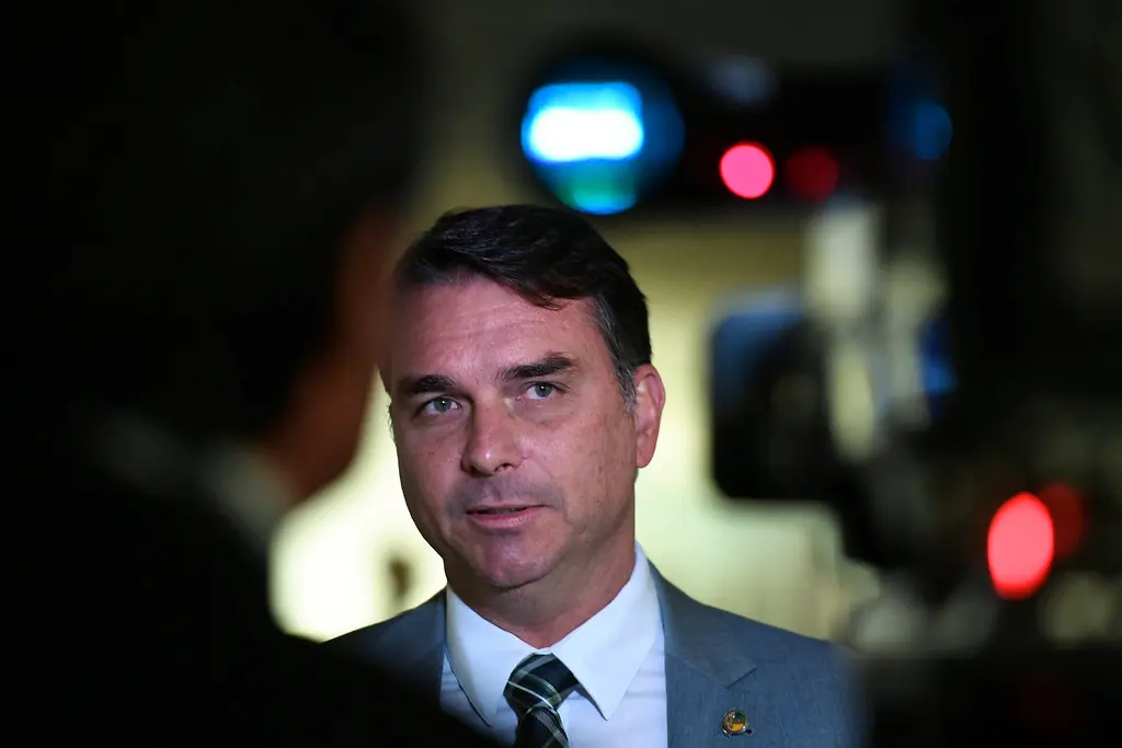 O senador e candidato à presidência Flávio Bolsonaro. (Foto: Edilson Rodrigues / Agência Senado)