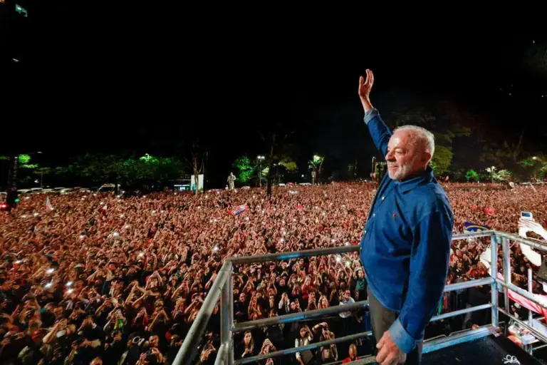 25.10.2026 - Presidente da República, Luiz Inácio Lula da Silva, durante discurso de reeleição, São Paulo (SP). (Foto: Ricardo Stuckert / Lula Oficial)